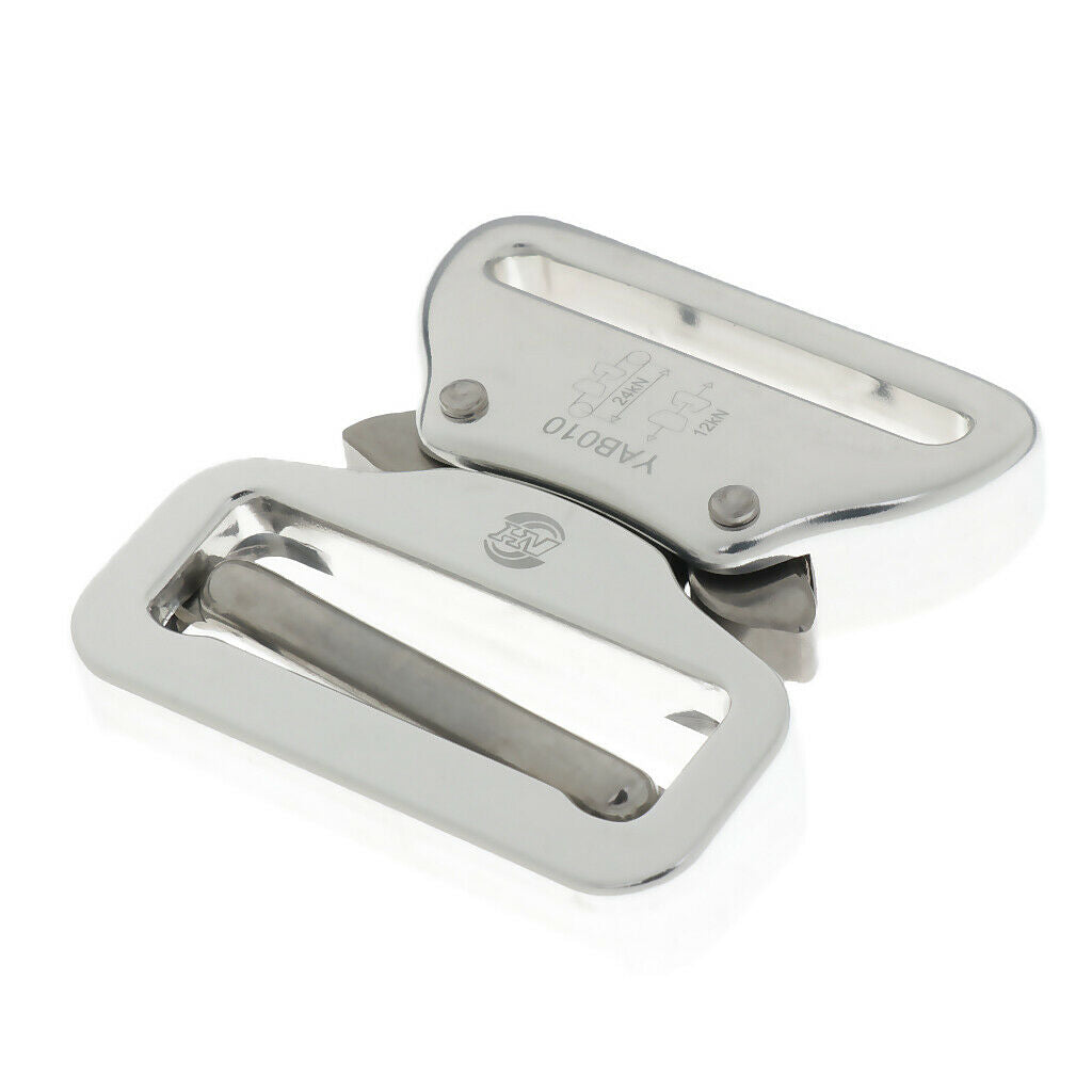 Aluminum Alloy Outdoor Quick Release Harness Webbing Buckle for 4.4cm Belt