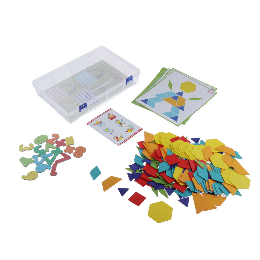 Montessori Sensorial Materials, Wooden Triangle Tangram Manipulative Shape