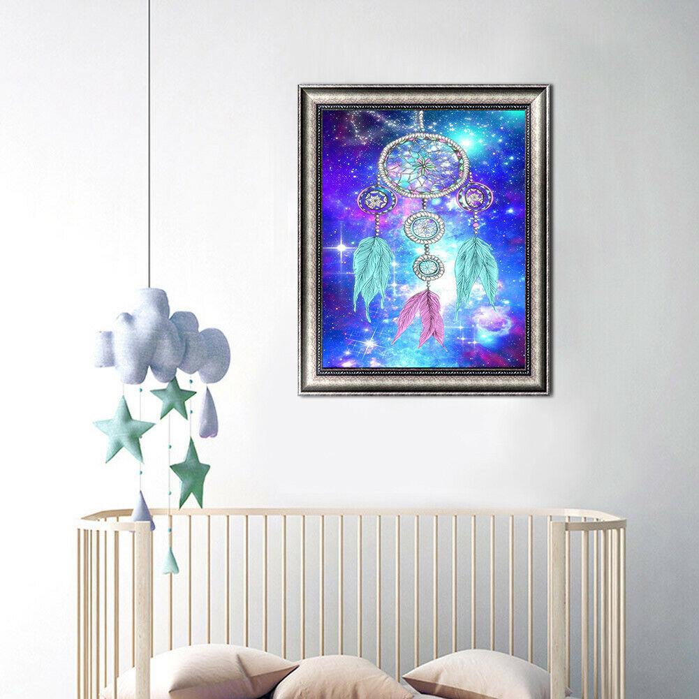 Dreamcatcher 5D DIY Full Round Diamond Painting Rhinestone Art Cross Stitch @