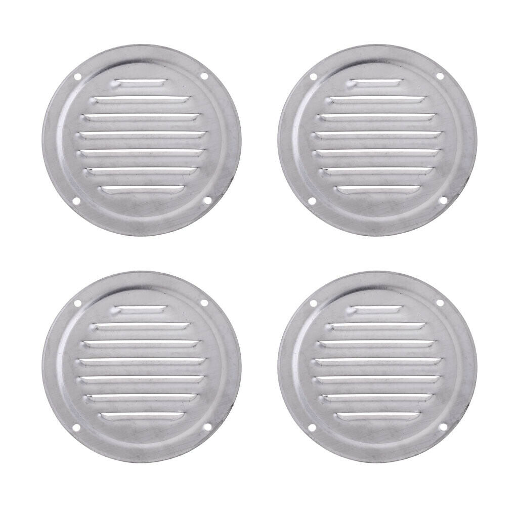 4 Pieces Stainless Steel Louvered Vent Boat Yacht Air Vents Air Ventilation