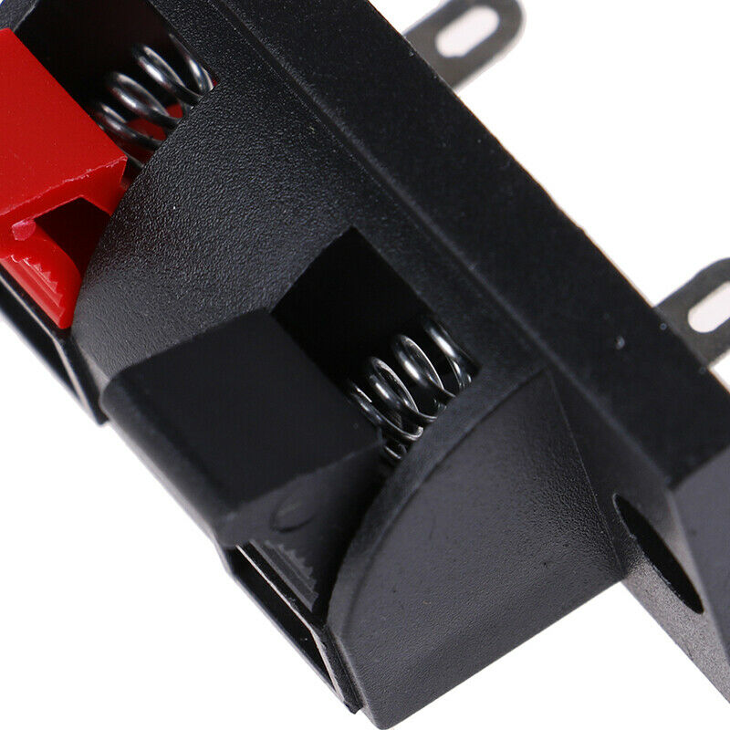 10 x Spring Clip Speaker Terminal Board 2 Ports Binding Post Connector SockeY1