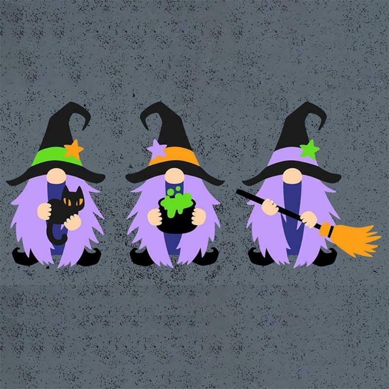 Halloween Gnome Witch Metal Cutting Dies Stencil DIY Scrapbook Album Paper Mold