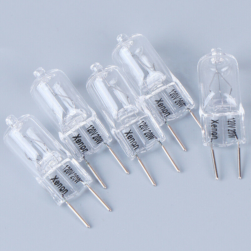 5PCS G8 120V 20W Halogen Light Lighting Lamp Bulb Volt G8 Pin Halogen.A_.l8