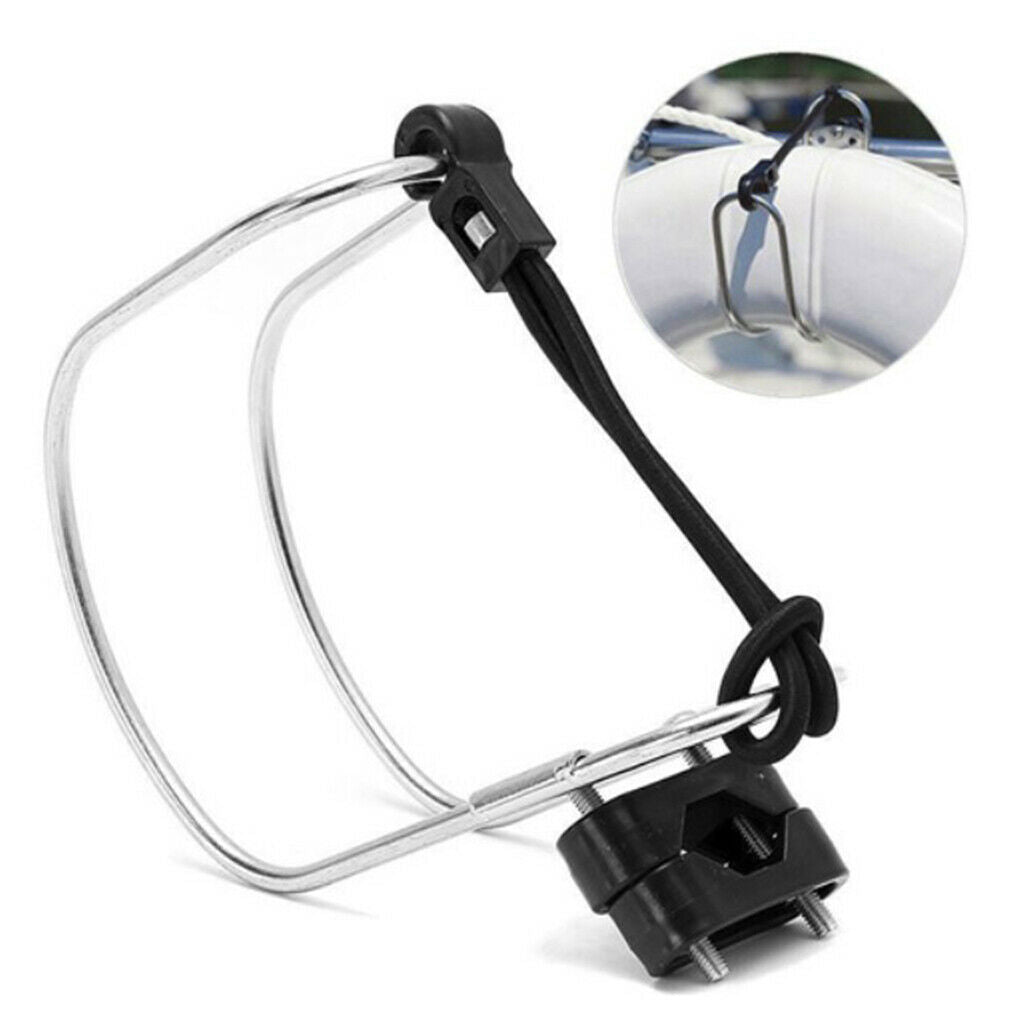 Stainless Steel Horseshoe Lifebuoy Swimming Ring Holder for Yacht Boat