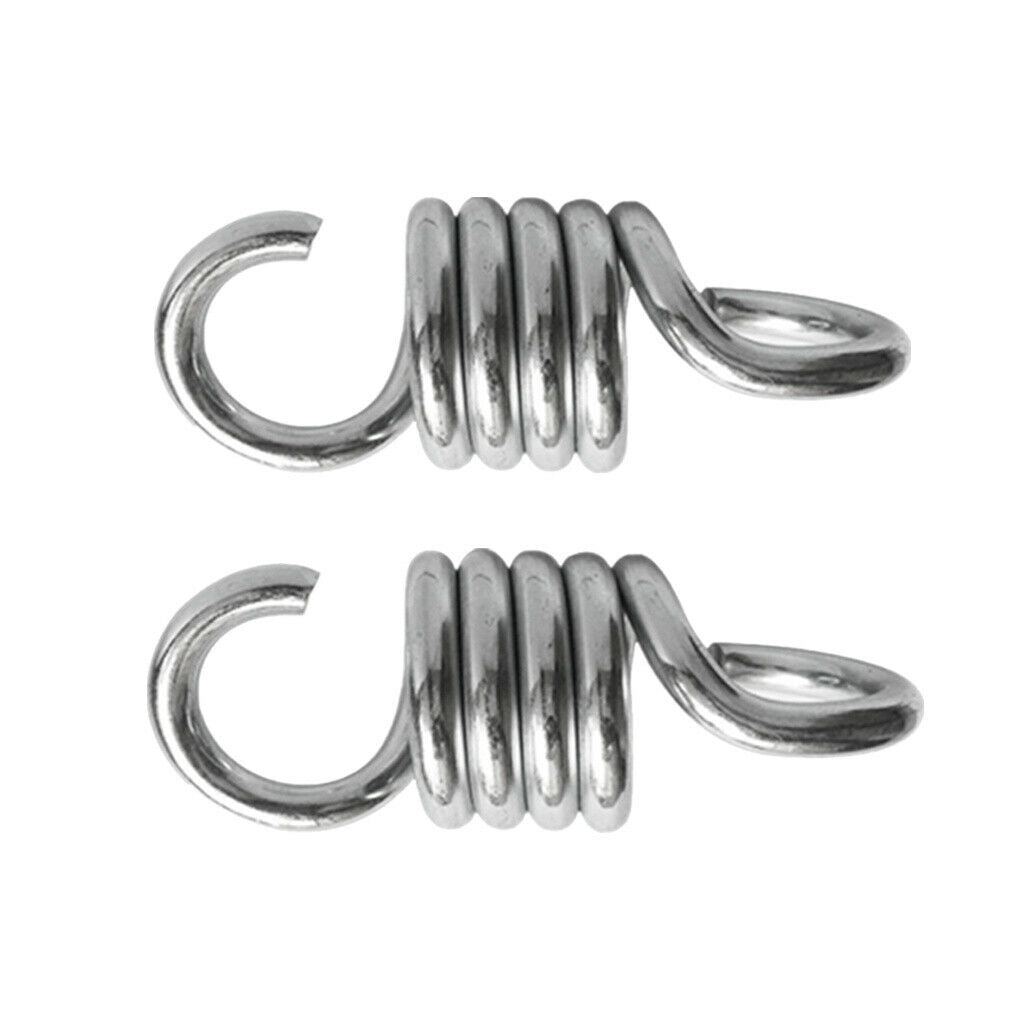 2pcs Strong Suspension Hooks Springs For Hammock 700LB Capacity Heady Duty