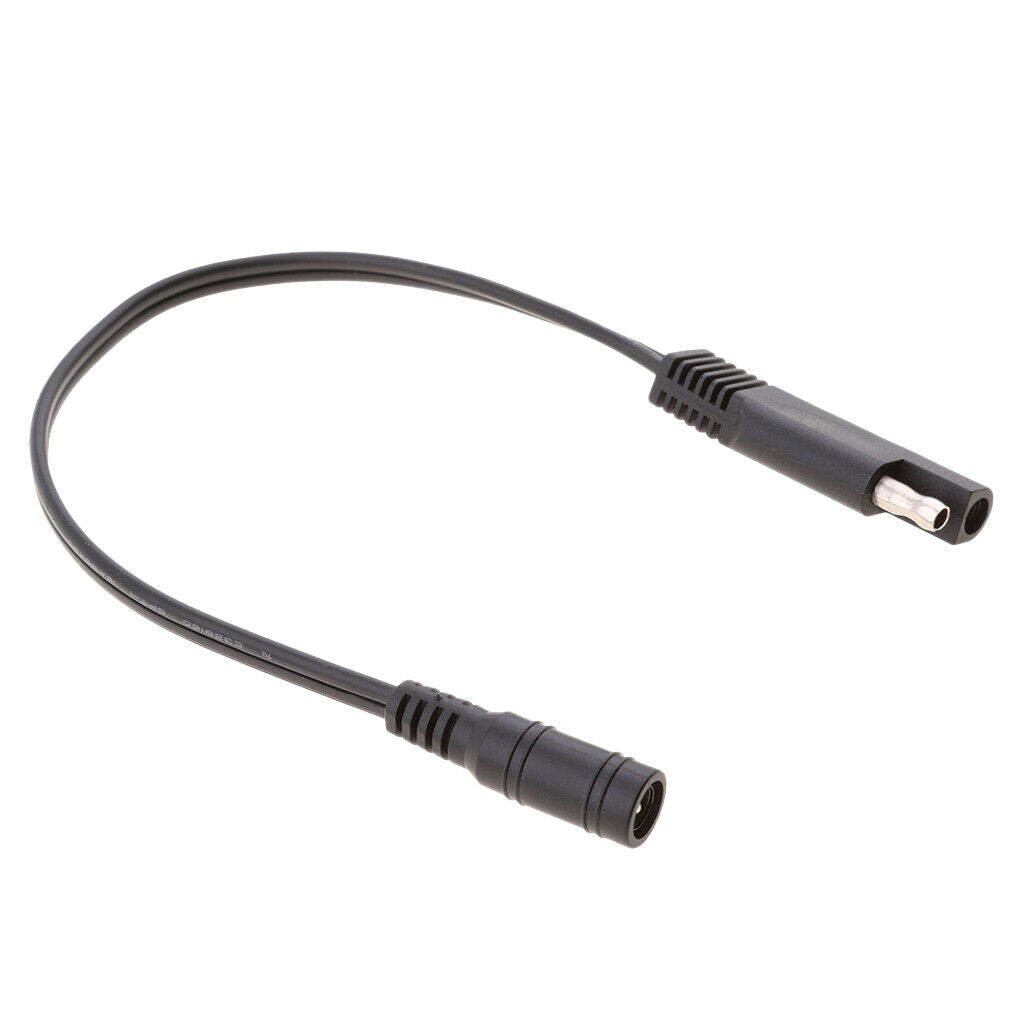 2x 25cm SAE Connection to Coax Female Motorcycle Heat Clothing Adapter 18AWG