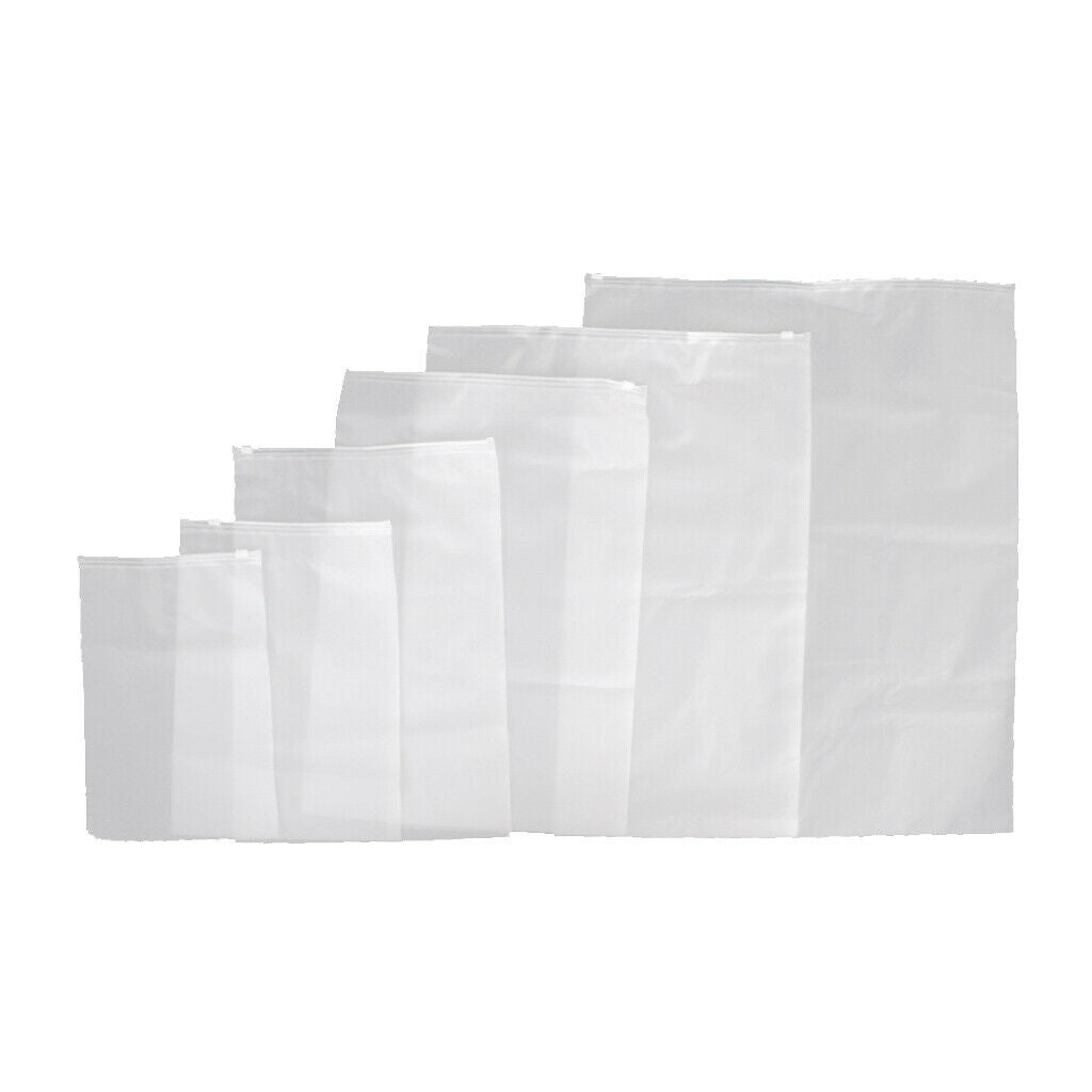 6pcs Clear Sealed Travel Storage Bags Pack Luggage Storage Holder Pocket