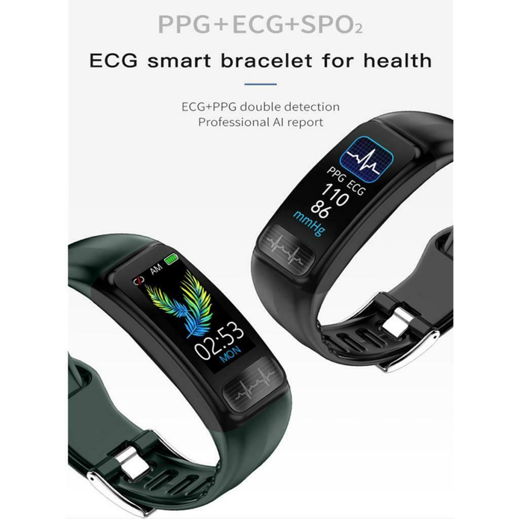 Smart Watch Monitor Wristband Sports Fitness Tracker Bracelet Black