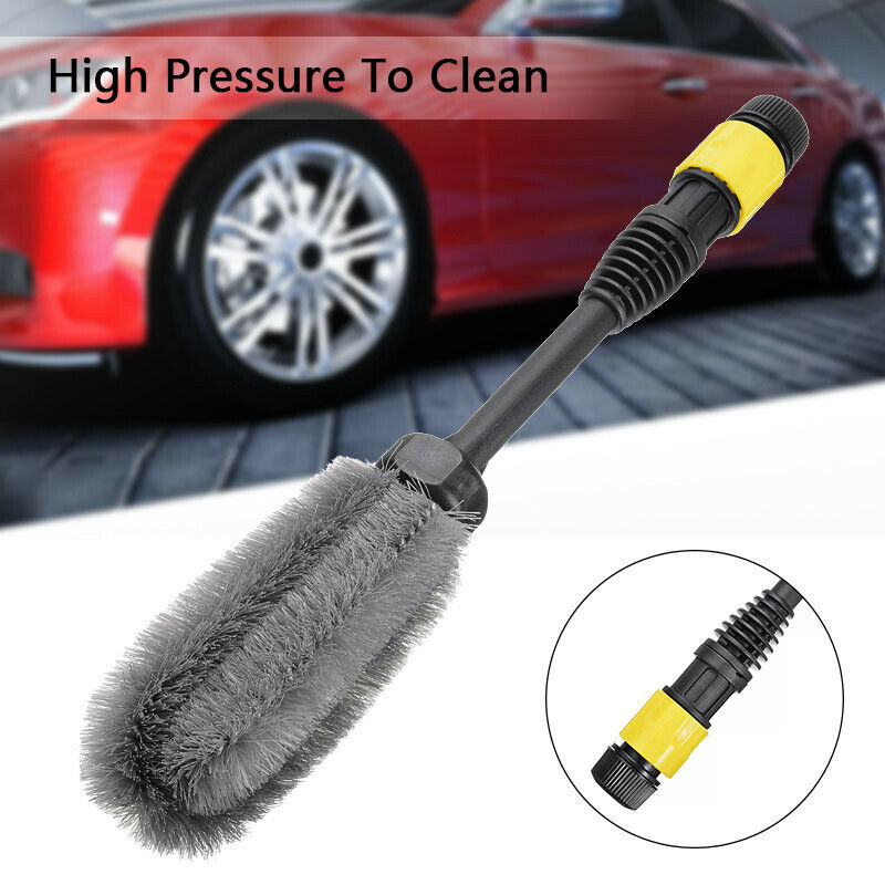 1PC Wheel Cleaning Brush Easy Reach Wheel RIM Detailing 38CM Length Soft Bristle