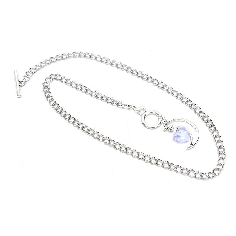 Fashion Love Heart Moon Pendant Choker OT Buckle Neckalce Jewelry Accesso.l8