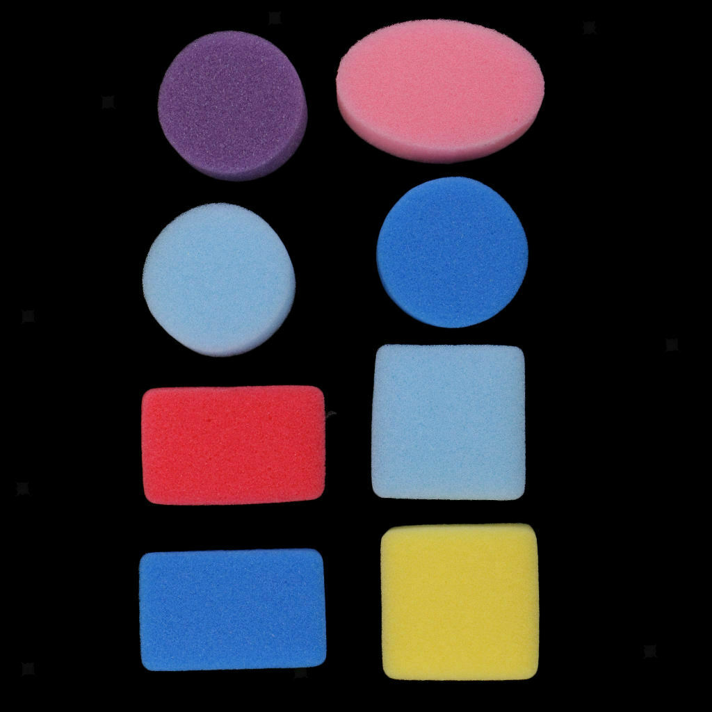 18pcs Geometric Shape Painting Sponges Stamp Set Kids Art Craft Painting