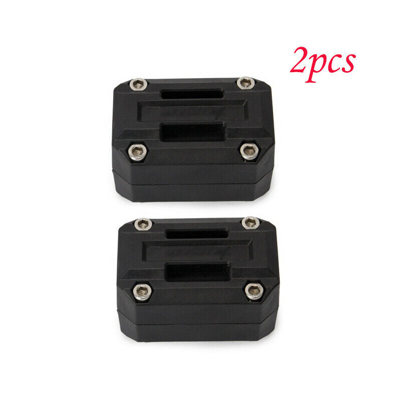 2PCS Motorcycle Bike 22/25/28mm Handlebar Bumper Clamps Protector Nylon Plastic