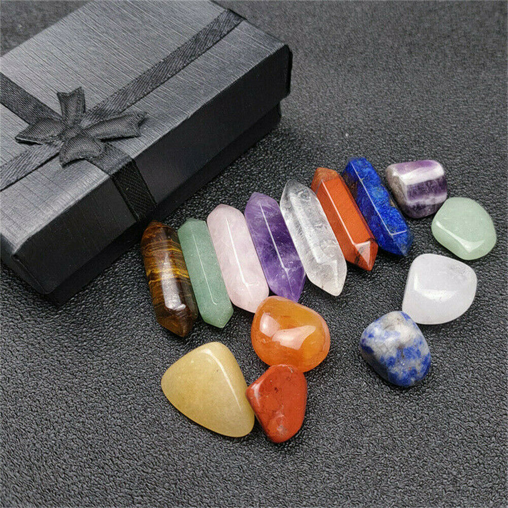 100% Natural Obelisk Quartz Crystals Double Point Reiki Mineral Specimen Healing