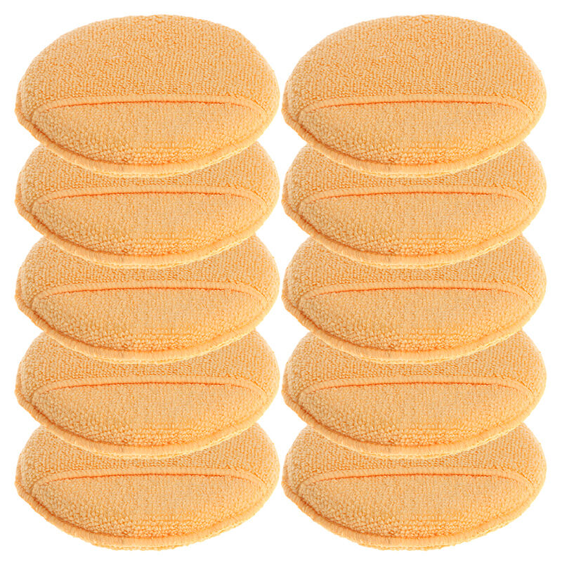 Car Polish Waxing Microfiber Foam Sponge Applicator Cleaning Detailing Pads
