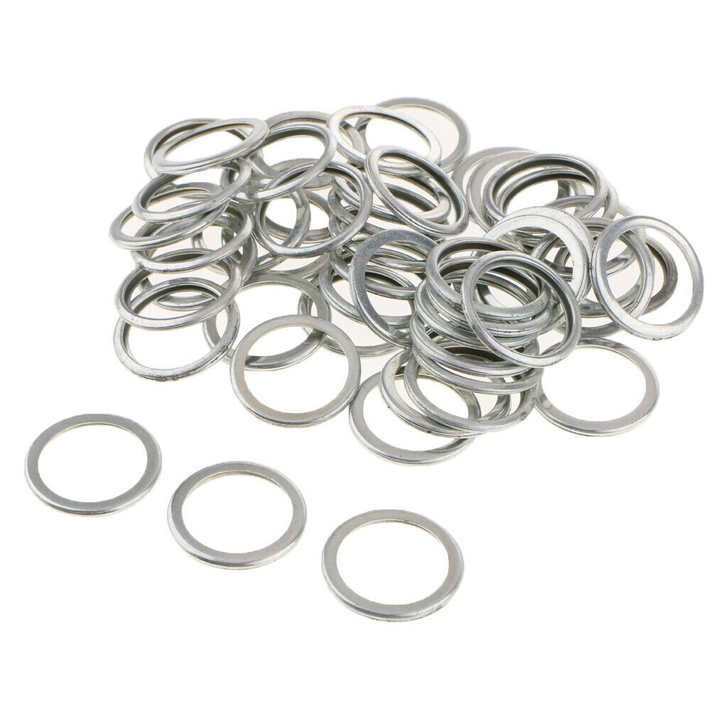 100pcs Engine Oil Drain Plug Crush Washer Gaskets Rings for   M16 M20