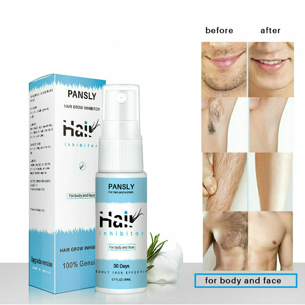 US 100% Natural Permanent Hair Removal Spray Stop Hair Growth Inhibitor Remover
