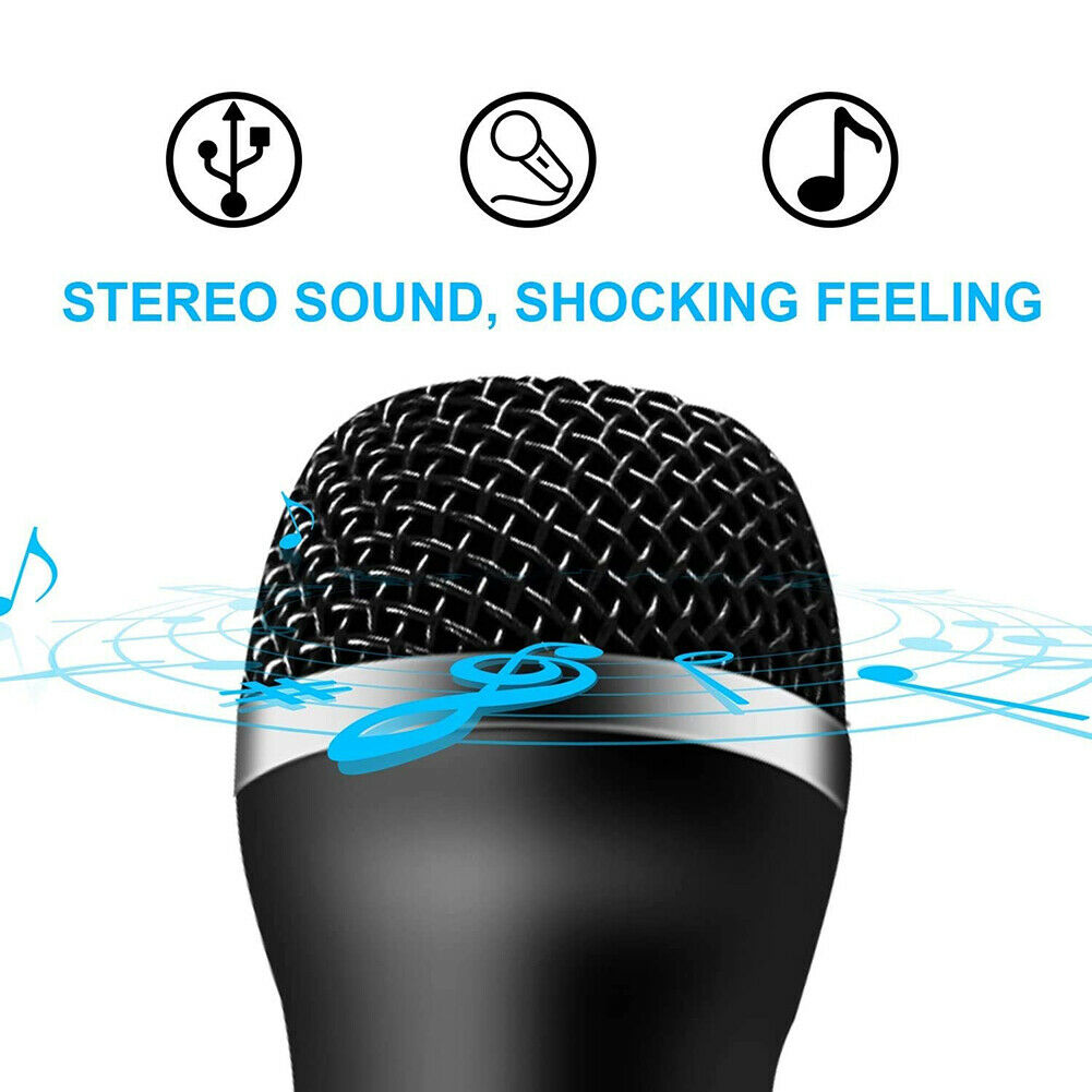 USB Wired Microphone Karaoke Mic for PlayStation 4 PS4 Switch Wii Xbox PC