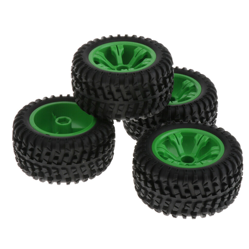4 Pieces Wltoys 12428-A 1/12 Car Upgrade Tire 110mm Dia Replacement Parts