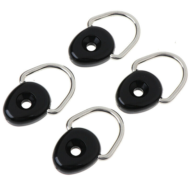 4Pcs Loop Buckle Camping Marine D Ring Accessories Tie Down Water Sports .l8