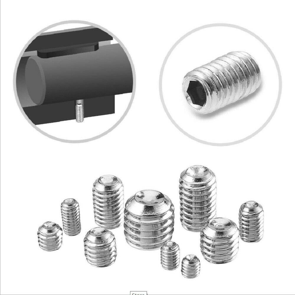 200 Pieces M3 M4 M5 M6 M8 Screw Set Hex Socket Set Screws Assortment Kit  Metric