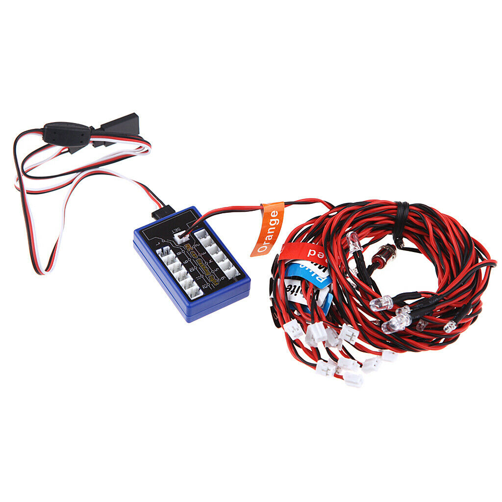 12 LED 4 Colors Lighting Kit for RC Cars Trucks 1/10th Scale   Parts