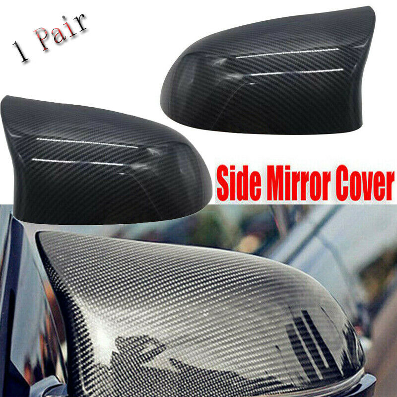 For BMW X3 F25 X4 F26 X5 F15 X6 F16 14-18 Pair Carbon Fiber Mirror Cover Caps
