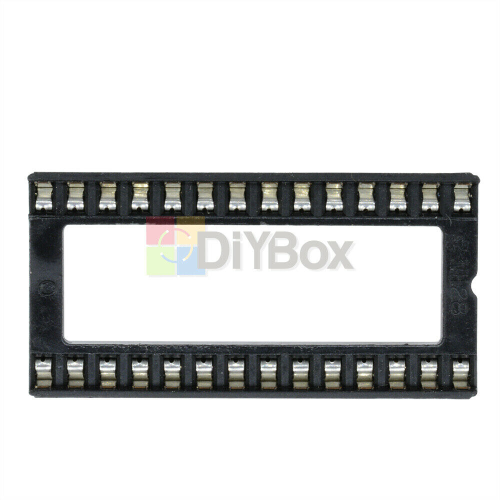 10Pcs 28pin IC sockets Adaptor Wide Type DIP-28 IC Socket Pitch Dual Wipe