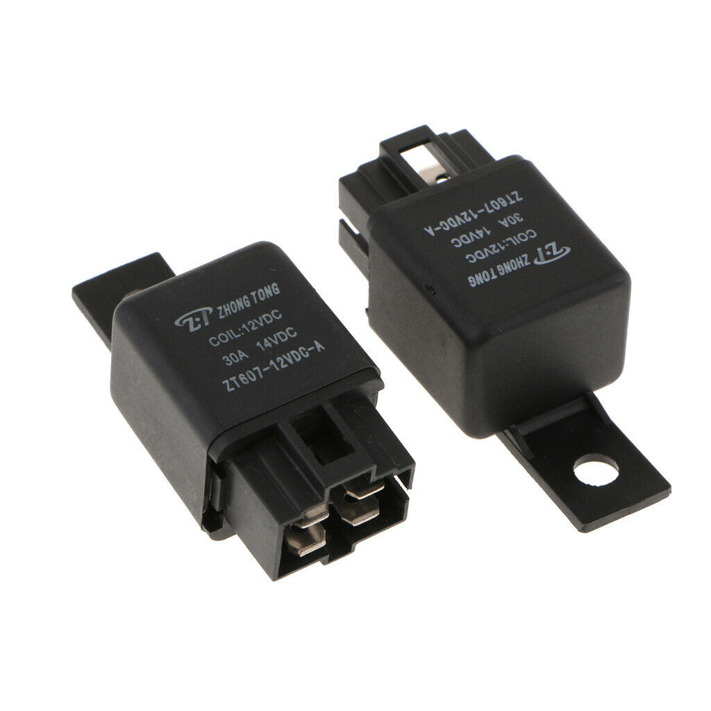 30A High Switching Capability 3PCS ZT607-DC12V 4Pin Heavy Duty SPST Relay High