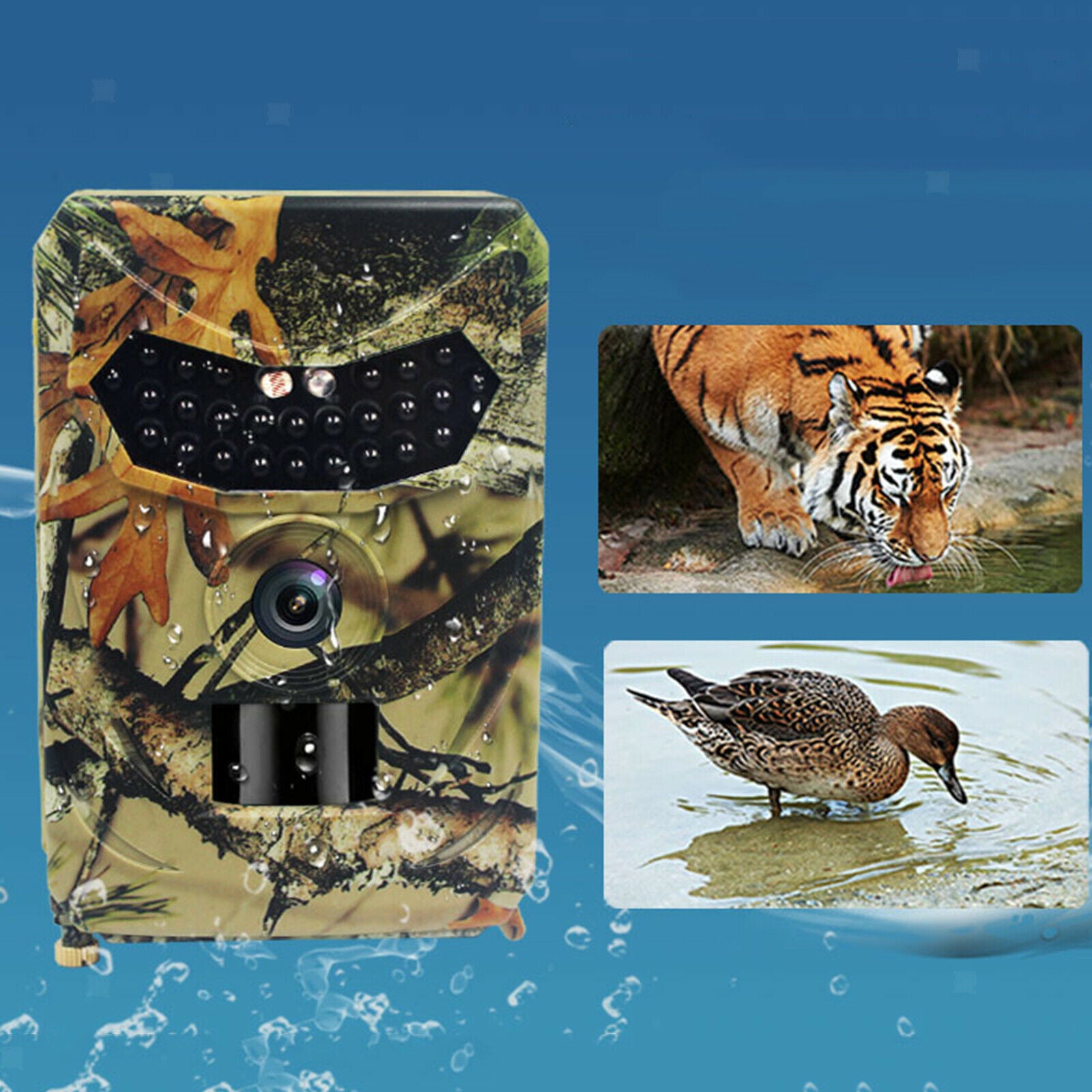 16MP Wildlife Camera Trail Camera Motion Night Vision IP56 Scouting USB