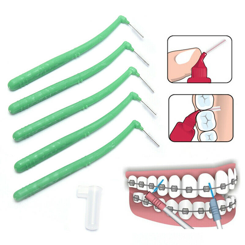 5Pcs Teeth Interdental Brushes Clean Tooth Floss Head Hygiene Dental Oral.l8