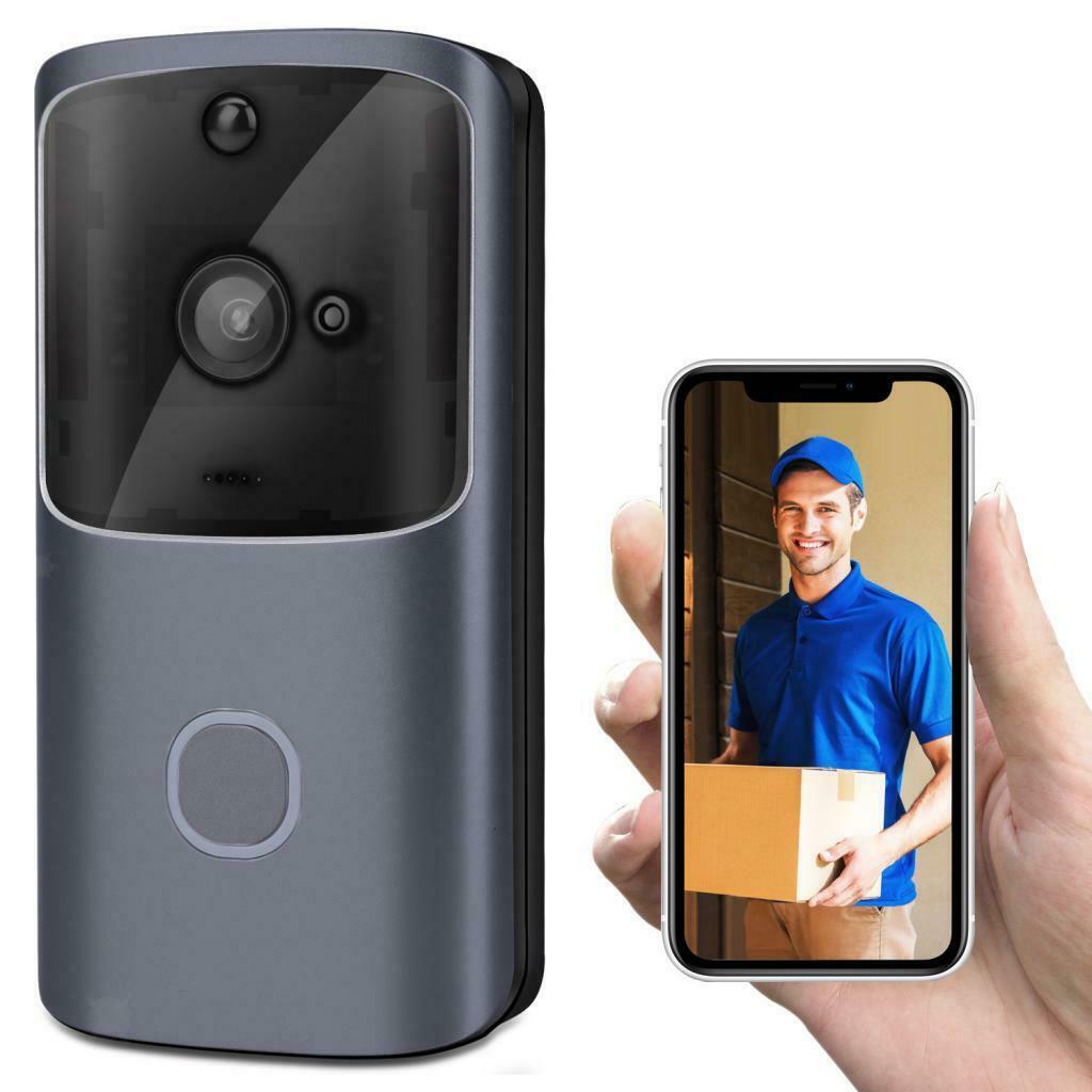 Video Doorbell Camera Wireless WiFi Security Phone Bell Intercom 720P HD