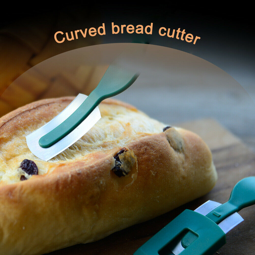 Curved Carbon Steel Baking Cutter For Bread Baguette Pastry Cutter Bagel Tools