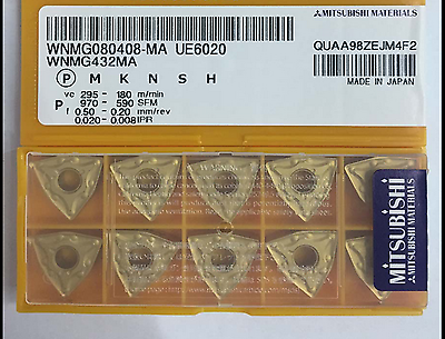 10pcs/box MITSUBISHI WNMG432MA WNMG080408-MA UE6020 NEW Carbide Inserts