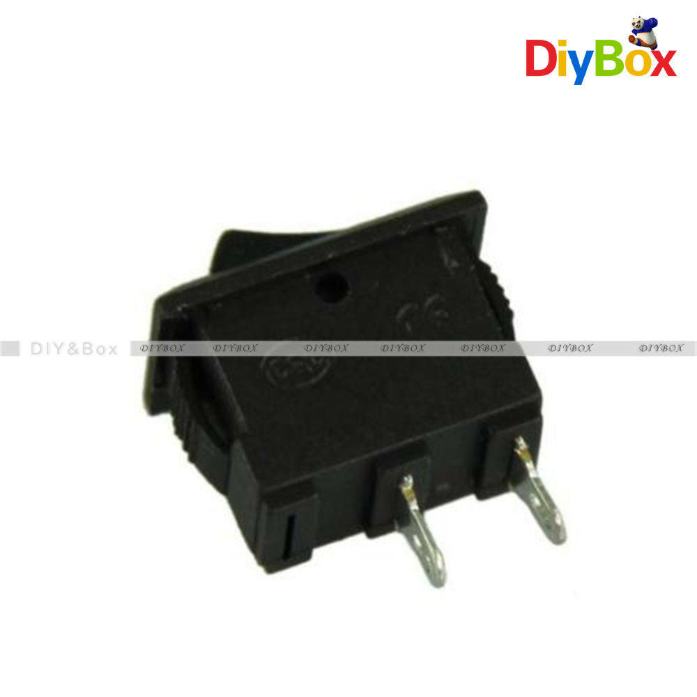 5PCS KCD1-101 Car Truck Boat Round Rocker 2Pin ON/OFF Toggle SPST Switch 6A 125V
