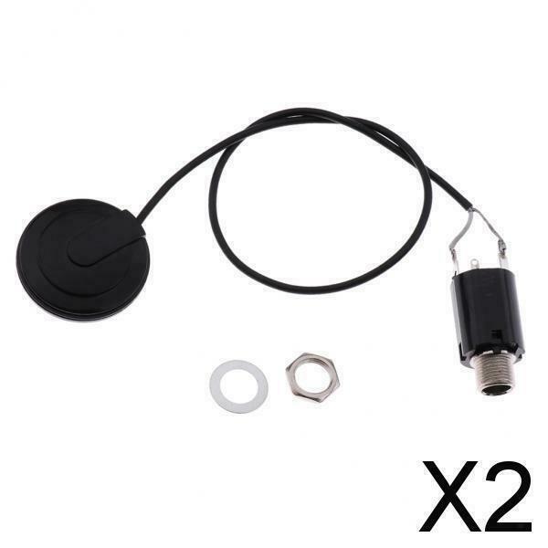 2X Guitar Pickup Piezo Transducer for Acoustic Guitar Ukulele Mandolin Banjo