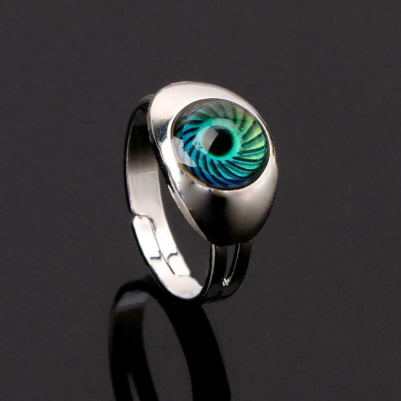 Magic Eye Shape Color Change Mood Ring Emotion Feeling Temperature Rings