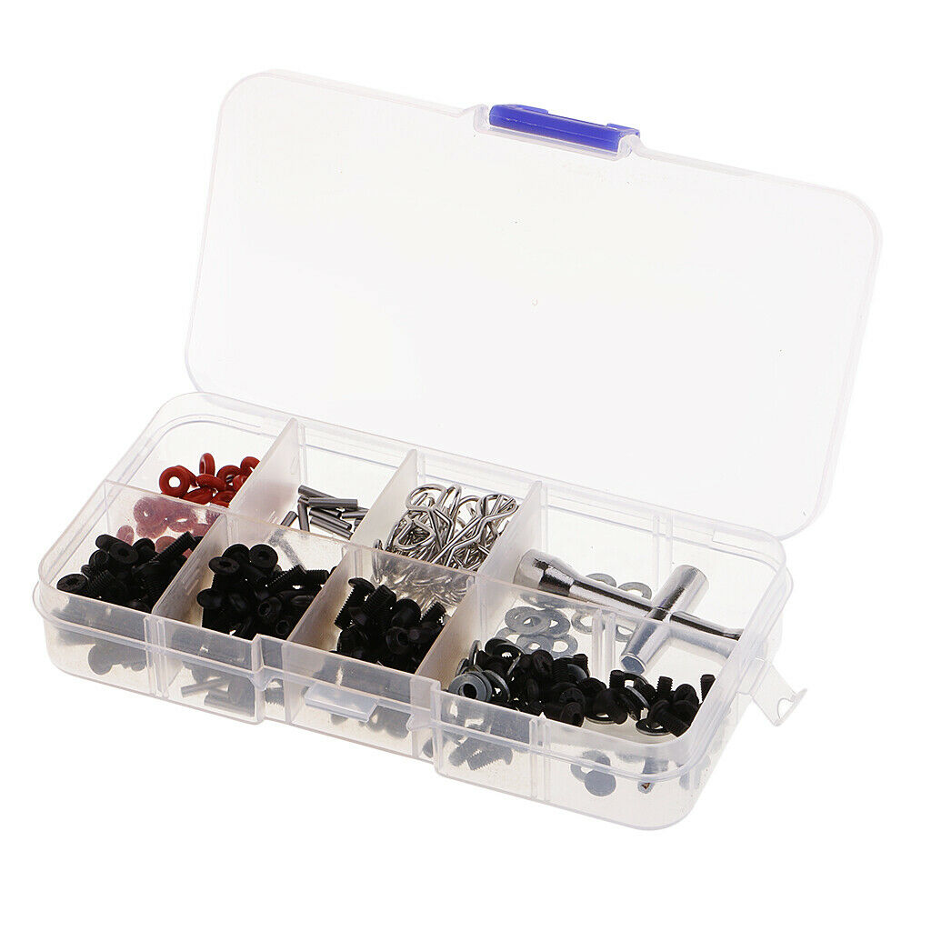 1/set Metal RC Car Flat/Round Nuts & Cross Hex Wrench & Washer For 1/10 HSP