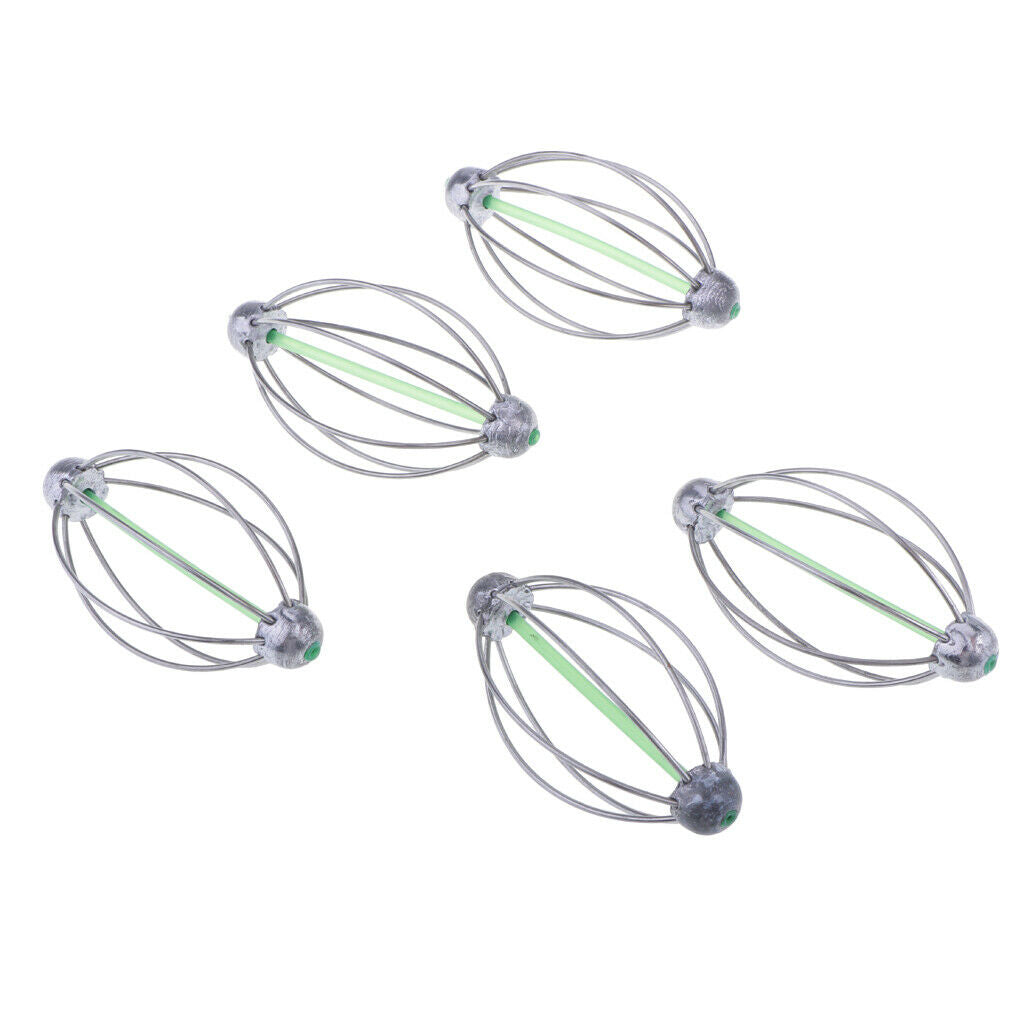Fishing Baits Cage Spring Lure Inline Hanging Feeder 40g  without spring