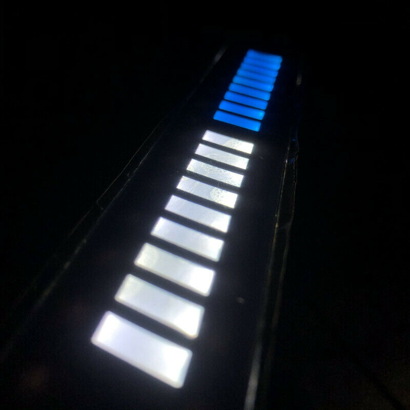 12V LED Car Front Bumper White & Blue Glow Grille Lamp Decoration Day Lighting