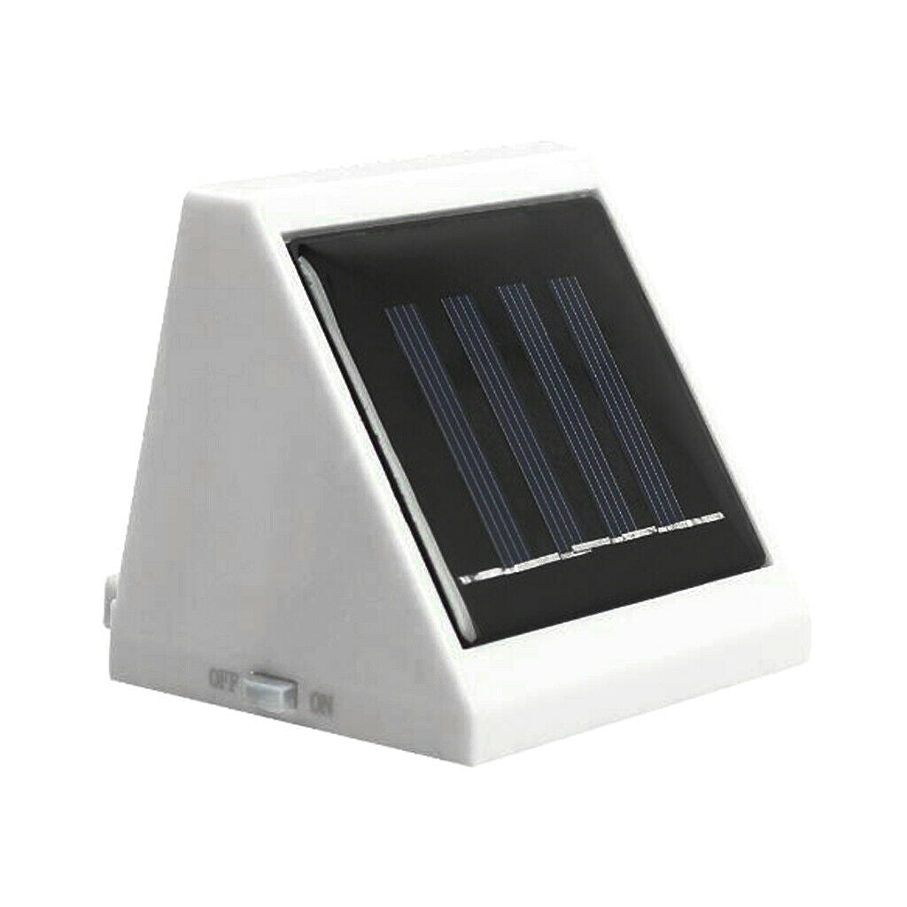 Solar Powered Lights Outdoor Wall Sconce 4 LED Wall Washer Fence Street