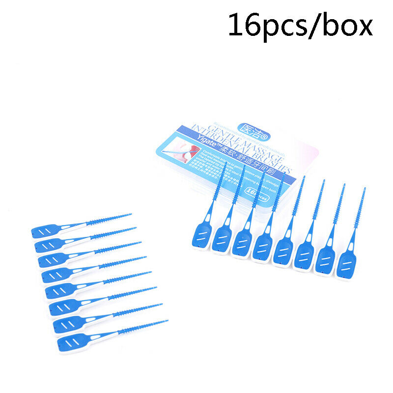 16pcs Interdental Brushes Cleaning Floss Teeth Dental Oral Care To.l8
