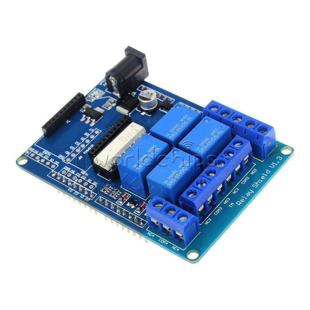 4 Channel Relay Shield Optocoupler Module V1.3 9V for Arduino MEGA2560 R3 XBEE