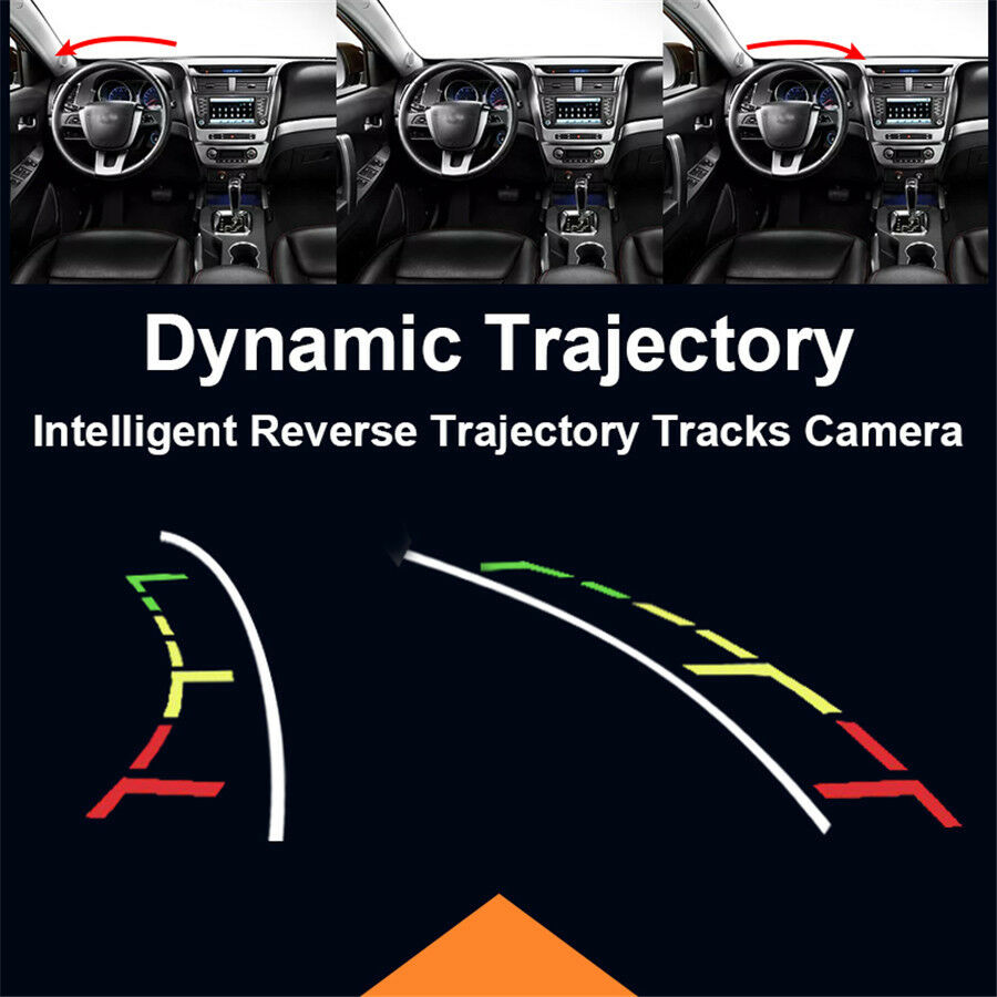 Car Intelligent Dynamic Trajectory Tracks Parking Line Rear View Camera Reverse