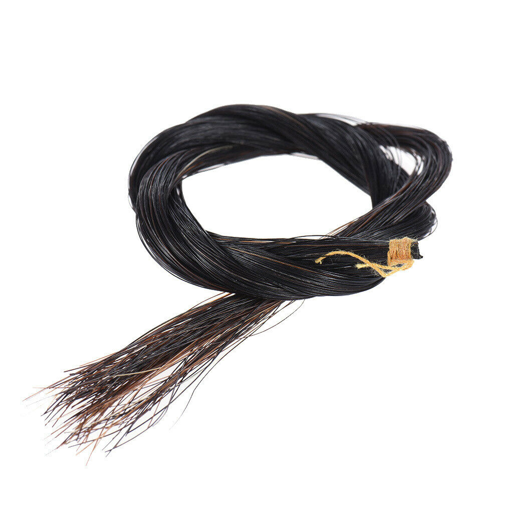Fine Ductile 4/4 Violin/ Fiddle Horsehair Musical Instrument Accessory Black