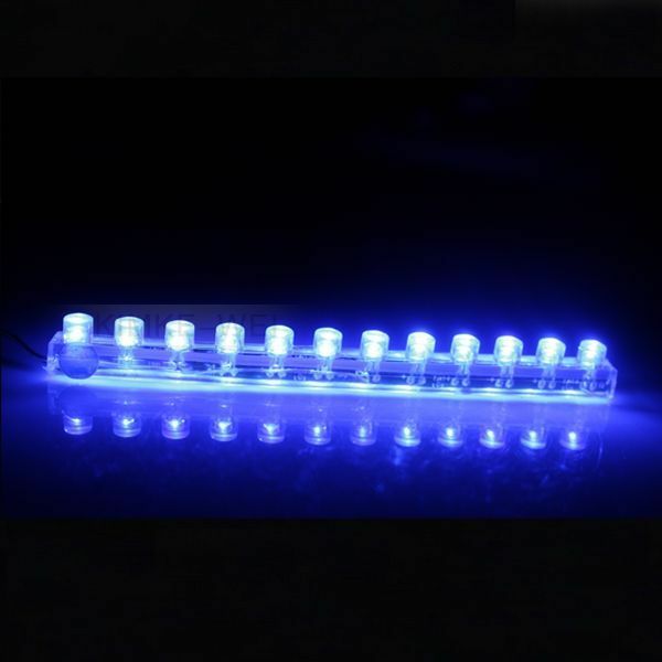 12cm Blue LED Flexible Neon Strip Light Car Van 12V