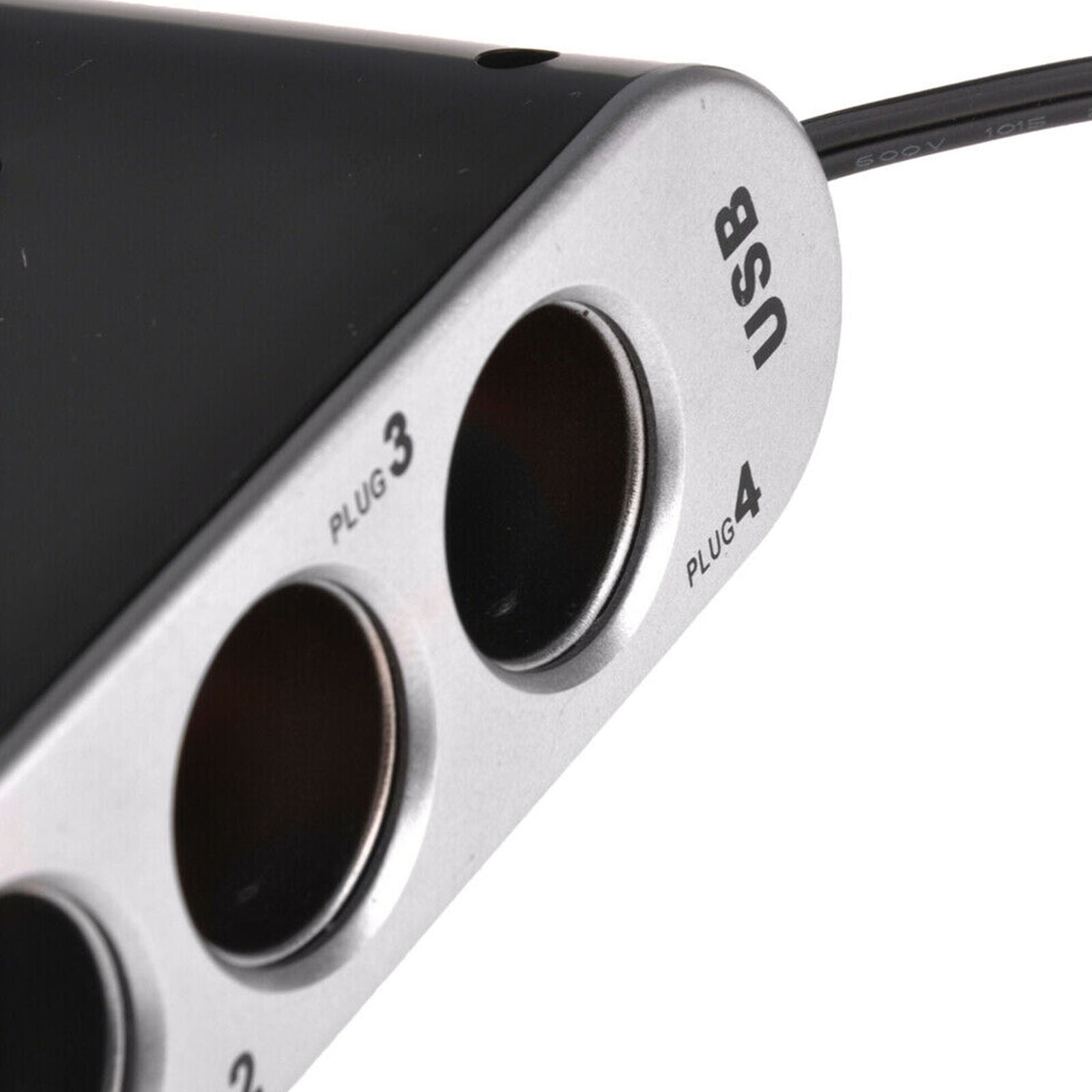 4 Compartment USB Car Charger  Lighter Adapter Distributor 12V 24V