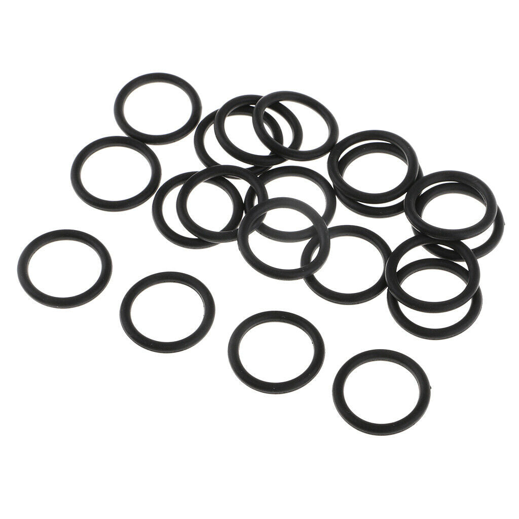 O-Rings Rubber 20x2.4mm Seal Rings Sealing Gaskets Black