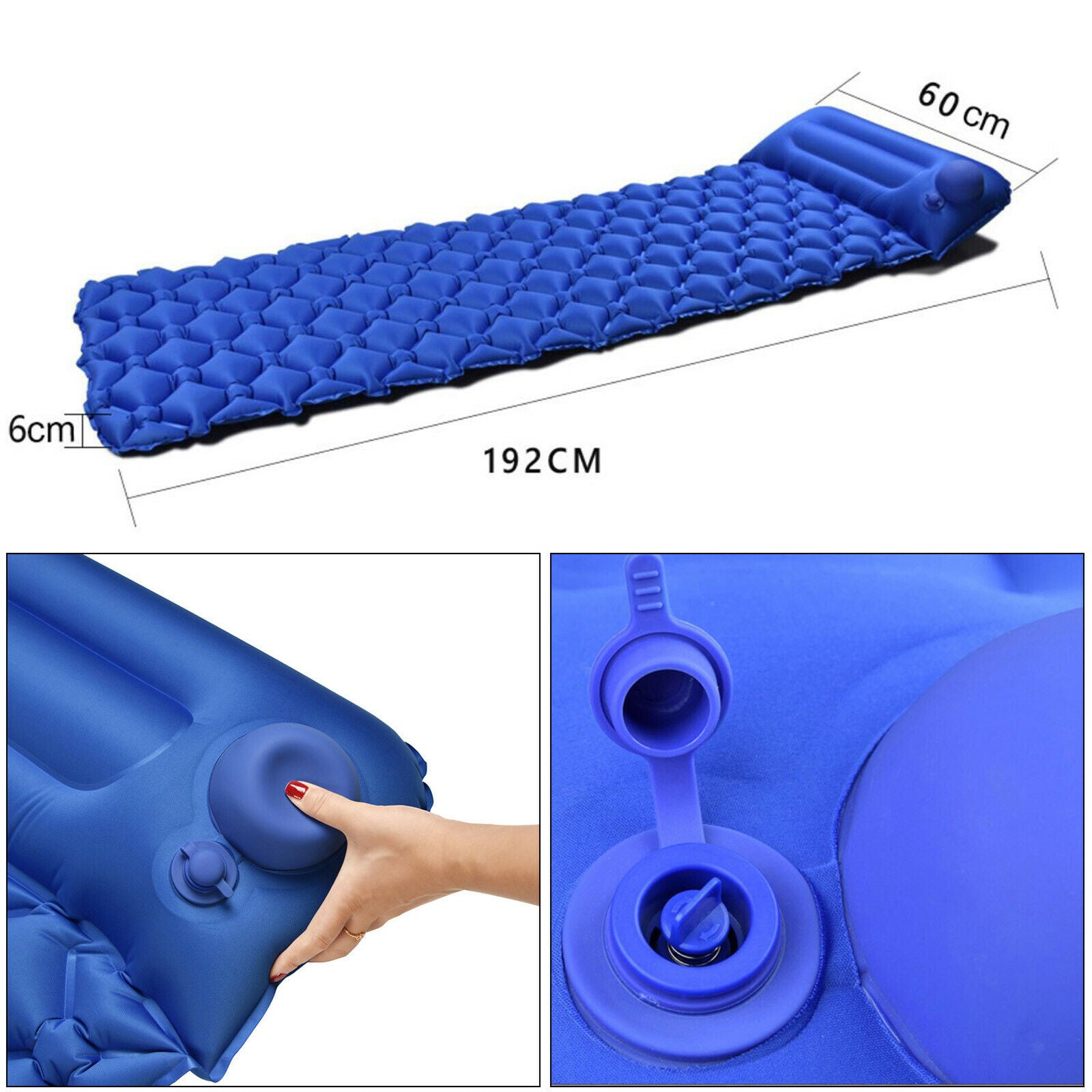 Self Inflating Camping Mat - Widen & Thicken Sleeping Mat Pad with Pillow and