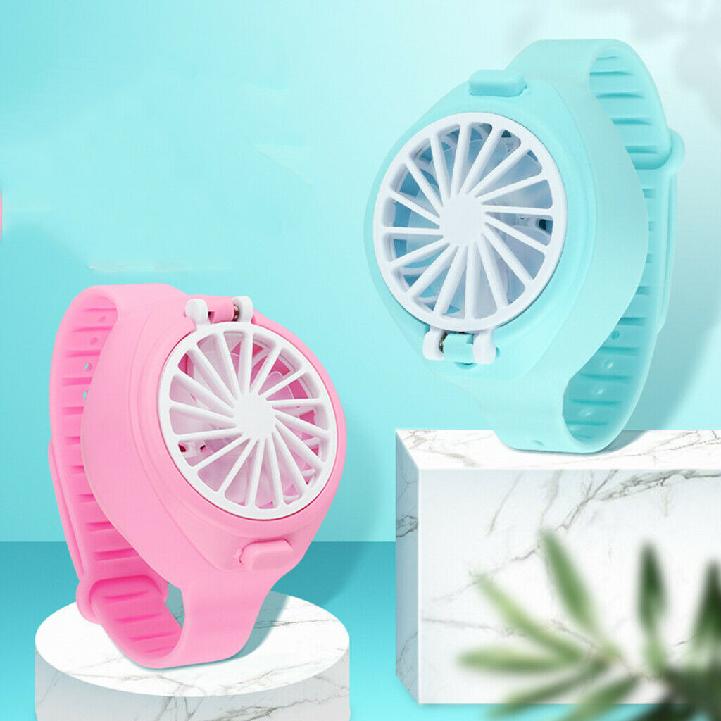 3pcs Children Kids Fan Watches Mute Small Summer Air Cooling Fan USB Charge