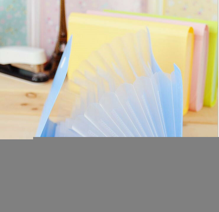 File Bag Pouch Bills Receipts Folder Card Holder Organizer Fastener SKUK Tt